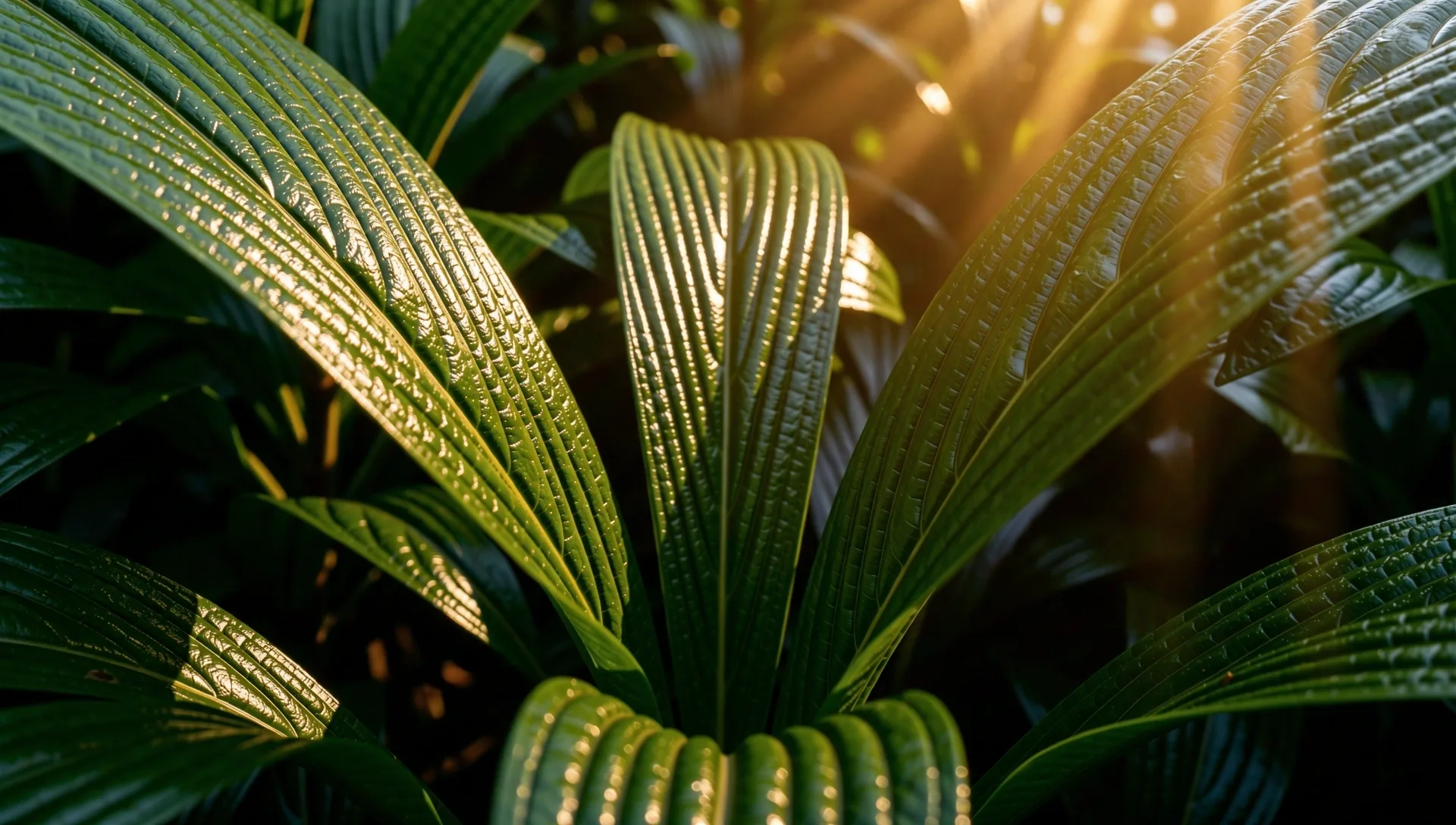 Botanical textures reflecting natural vitality